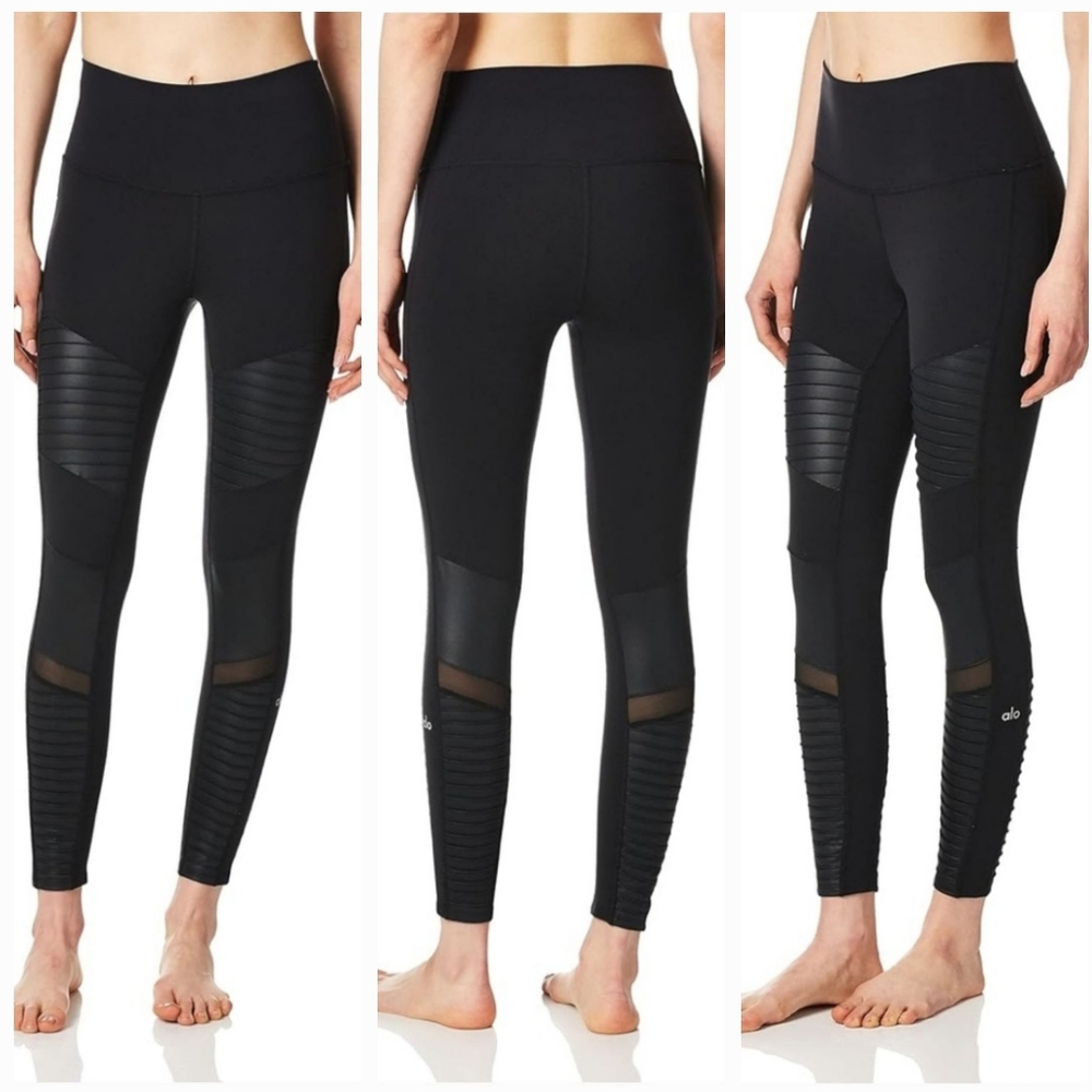 Alo 7/8 High-Waist Moto Leggings